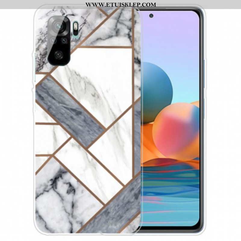 Futerały do Xiaomi Redmi Note 10 / 10S Marmur O Intensywnej Geometrii